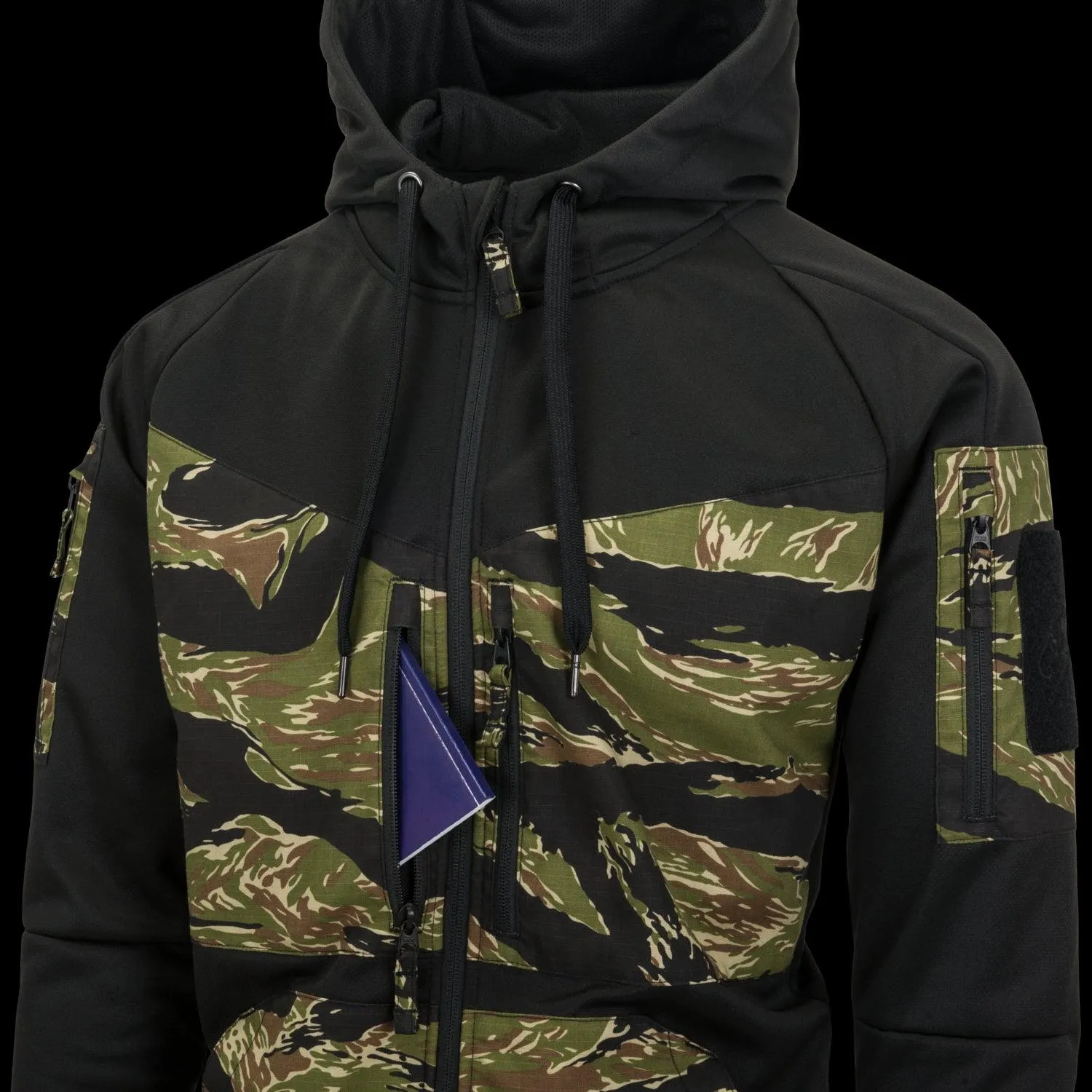 ROGUE Hoodie (FullZip) - Black / MultiCam Black