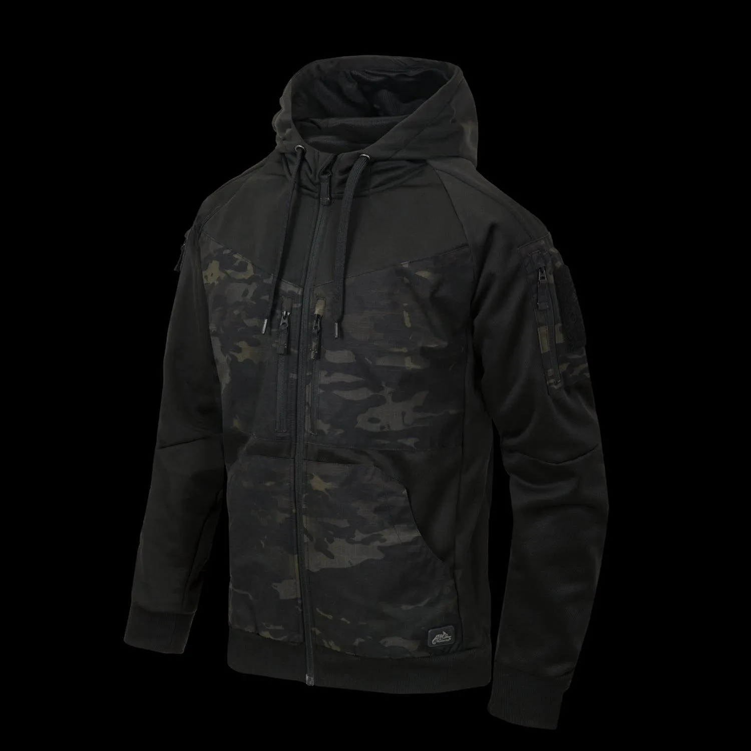 ROGUE Hoodie (FullZip) - Black / MultiCam Black
