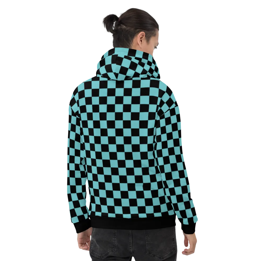 Rogue Labs Monogram Squared Teal Unisex Hoodie