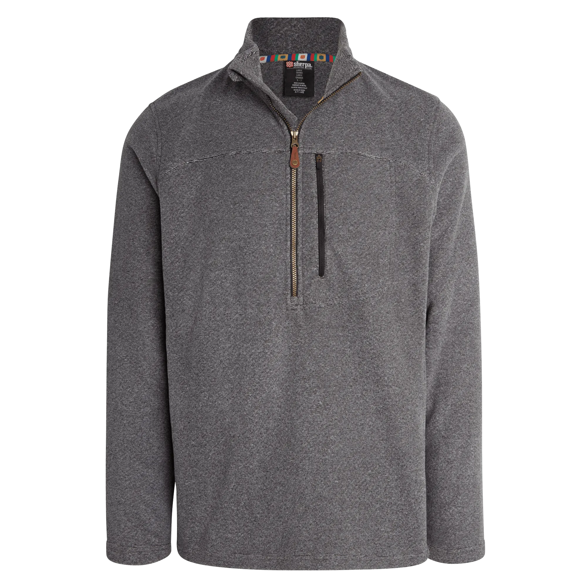 Rolpa Eco Quarter Zip - Kharani Grey