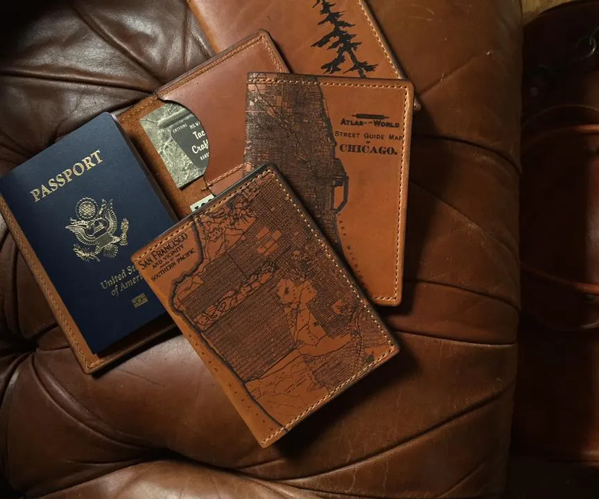 Rome Map Passport Wallet