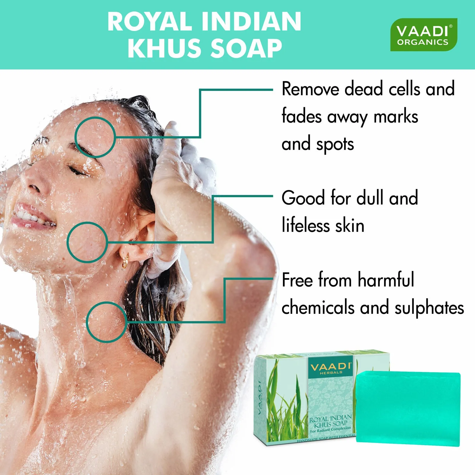 Royal Indian Khus Soap With Olive & Soyabean Oil (75 gms)