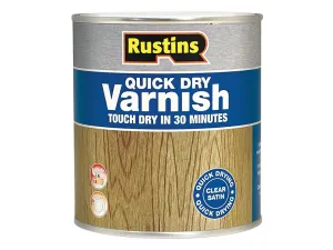 Rustins Quick Dry Varnish Satin Clear 250Ml