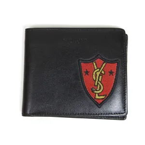 Saint Laurent Leather Patch Wallet