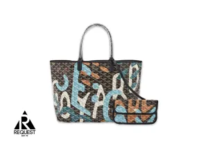 Saint Louis GM Tote Bag "Camouflage Black & Blue"