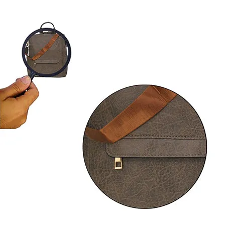 !SALE! Taupe Gray Faux Leather NGIL Traveler Backpack