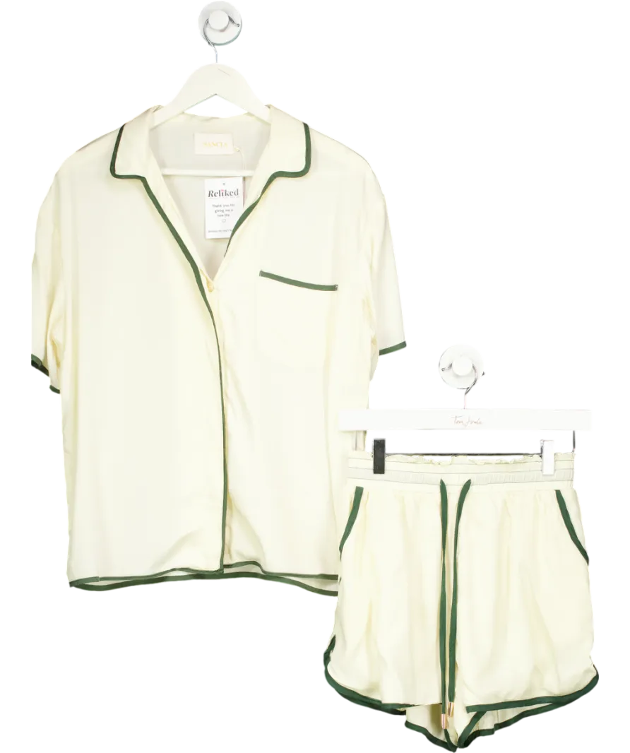 Sancia Cream Cosima Shirt And Pallas Shorts Set UK S