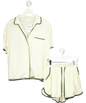 Sancia Cream Cosima Shirt And Pallas Shorts Set UK S