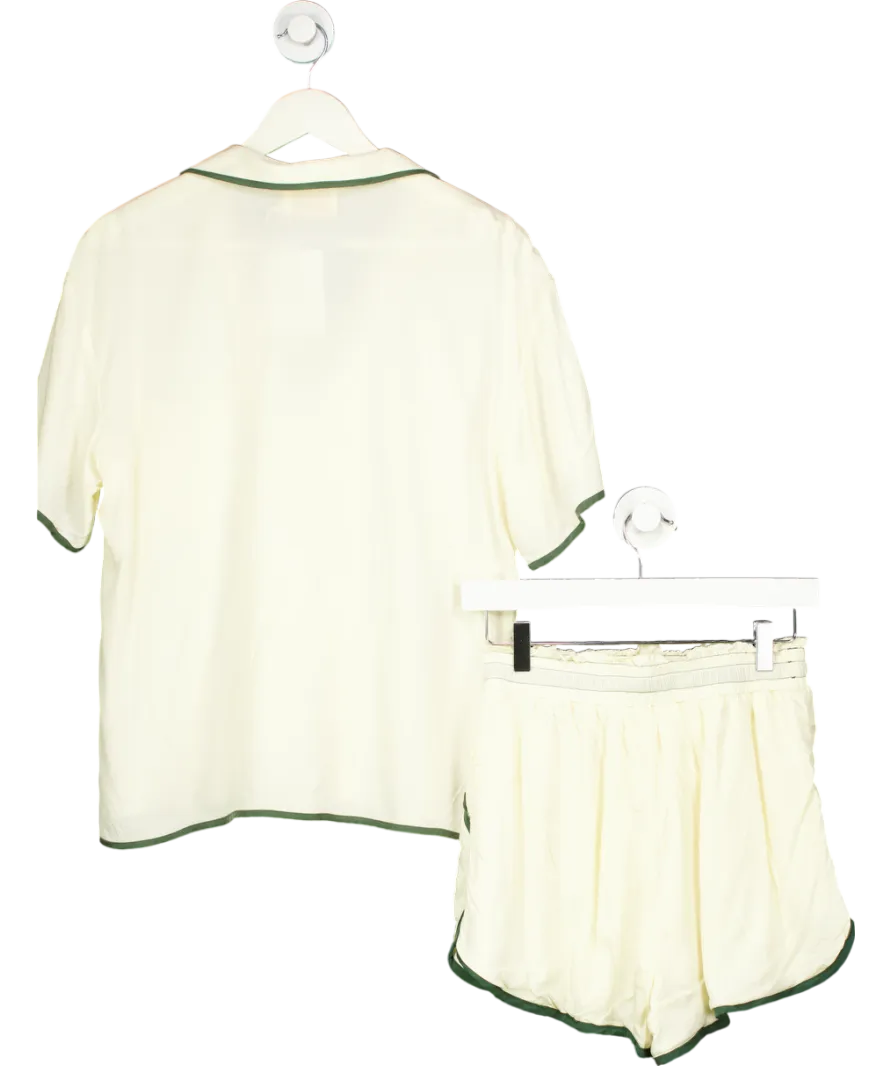 Sancia Cream Cosima Shirt And Pallas Shorts Set UK S