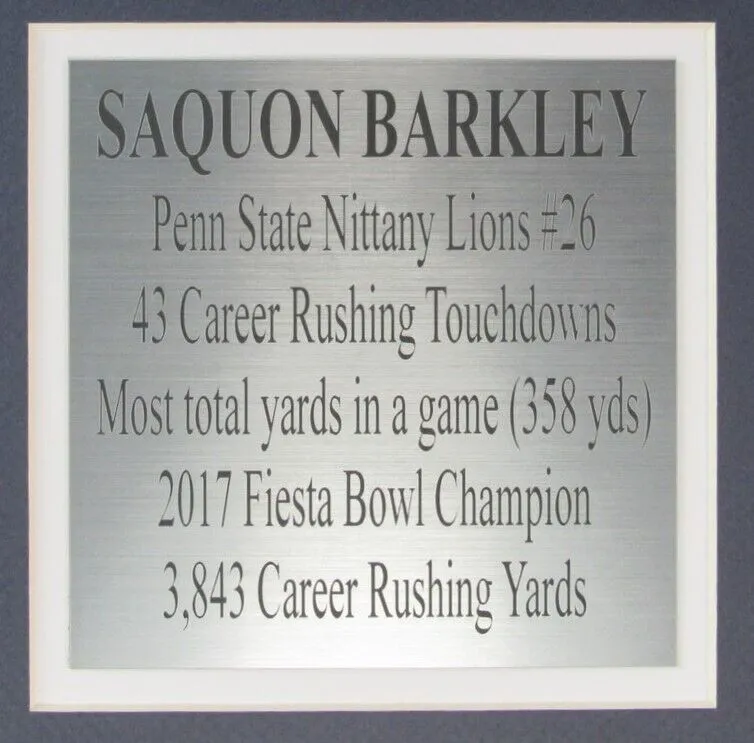 Saquon Barkley Autographed Jersey Penn State Framed JSA 183602