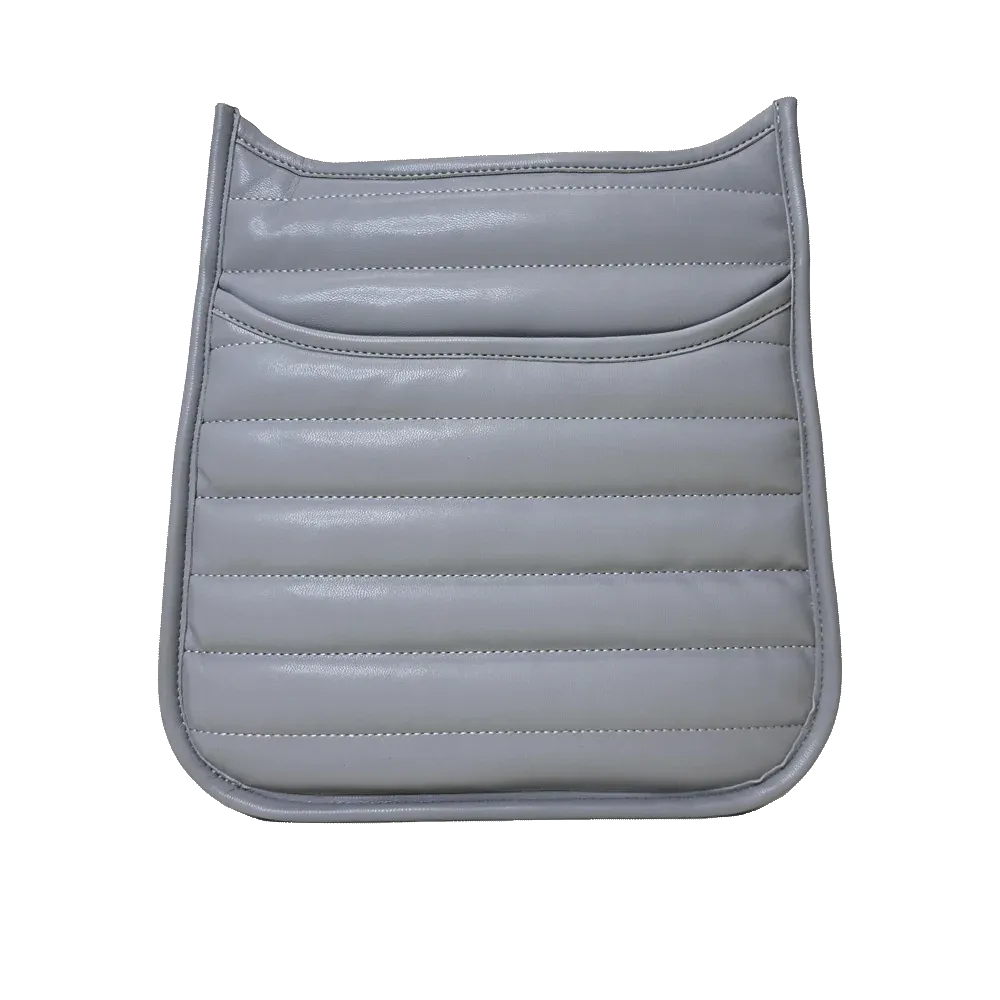 Sarah Quilted Faux Leather Messenger - No Strap