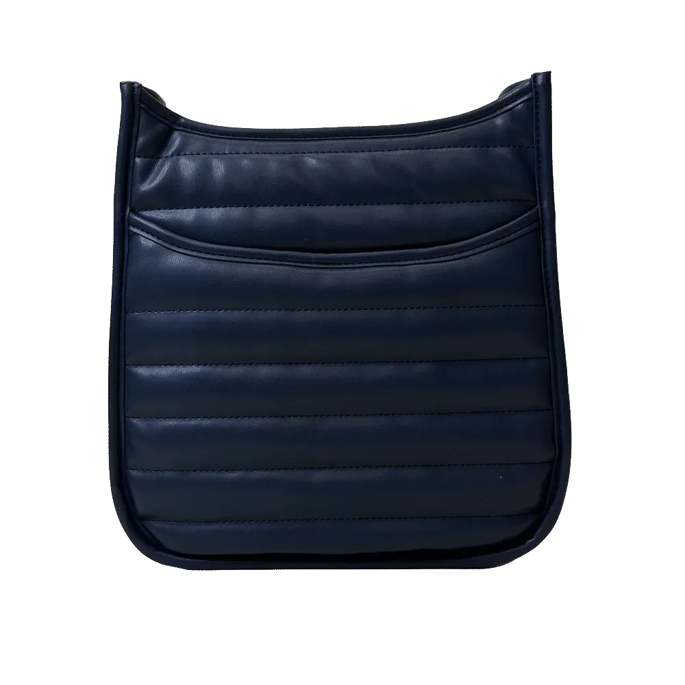 Sarah Quilted Faux Leather Messenger - No Strap