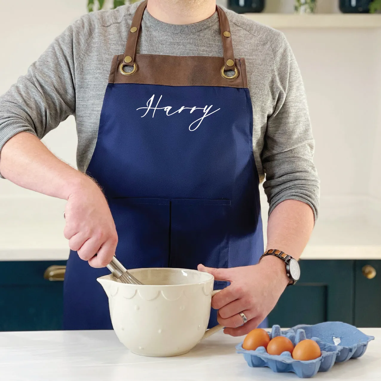 Script Artisan Apron Personalised With Name