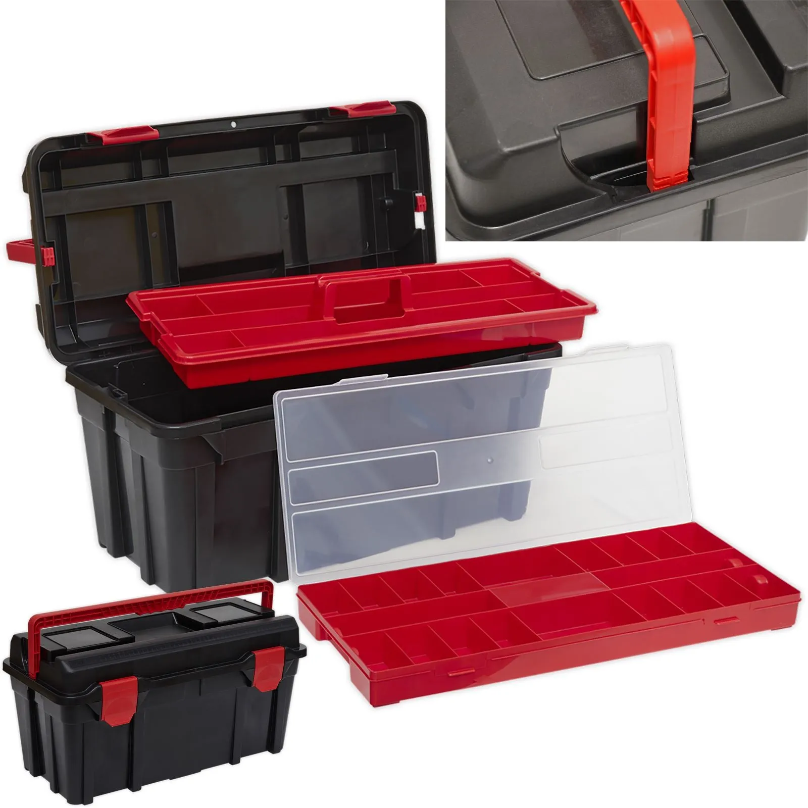 Sealey Toolbox with Locking Carry Handle 580mm