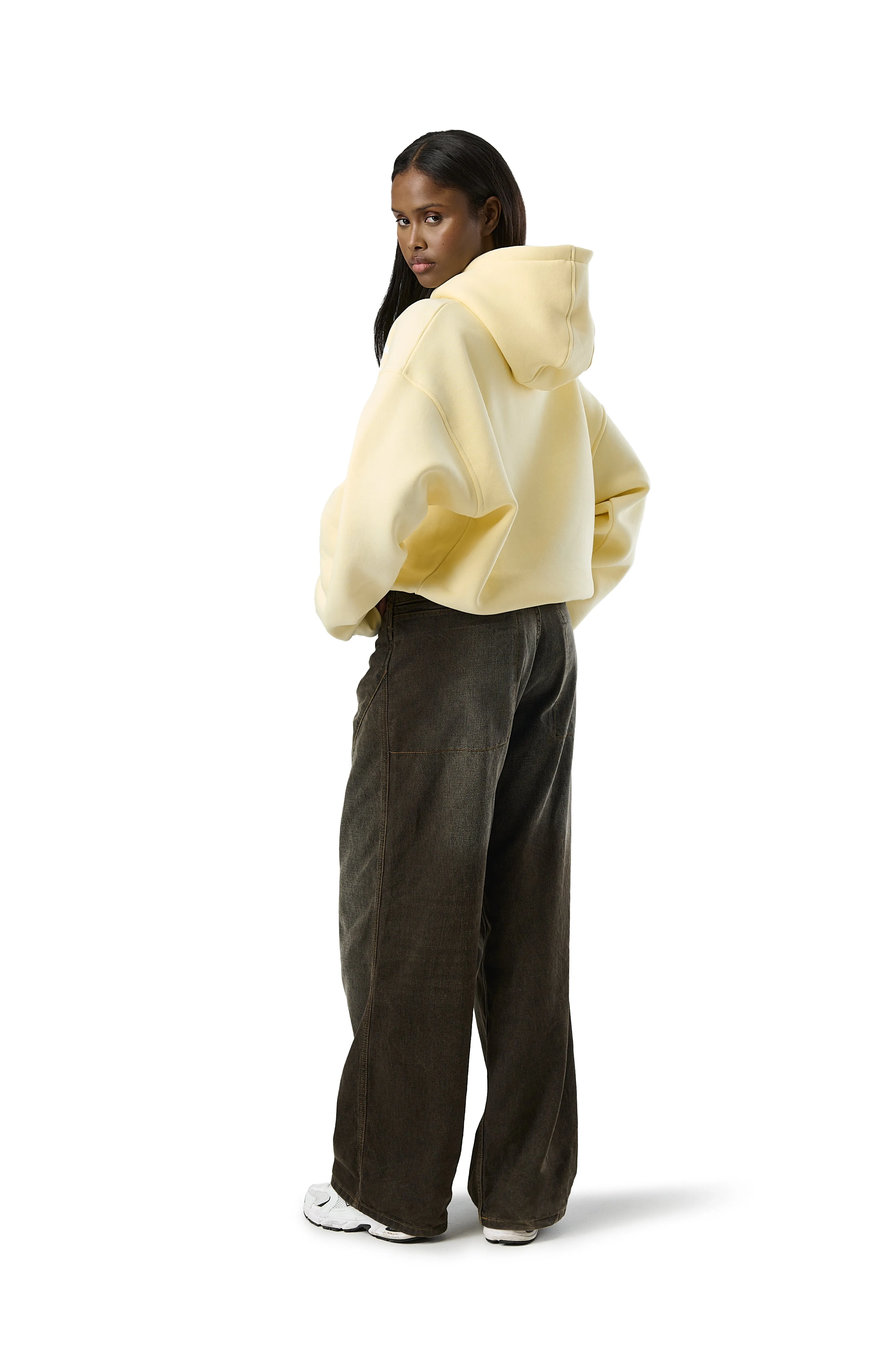 Seekers Motif Hoodie in Butter