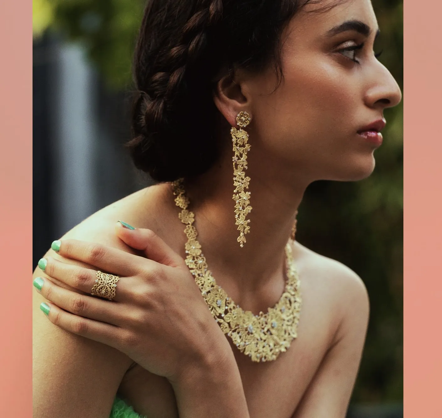 Shachee Fine Jewellery - rare-shoulder-duster-earrings-in-micromosaic-gold-and-diamonds