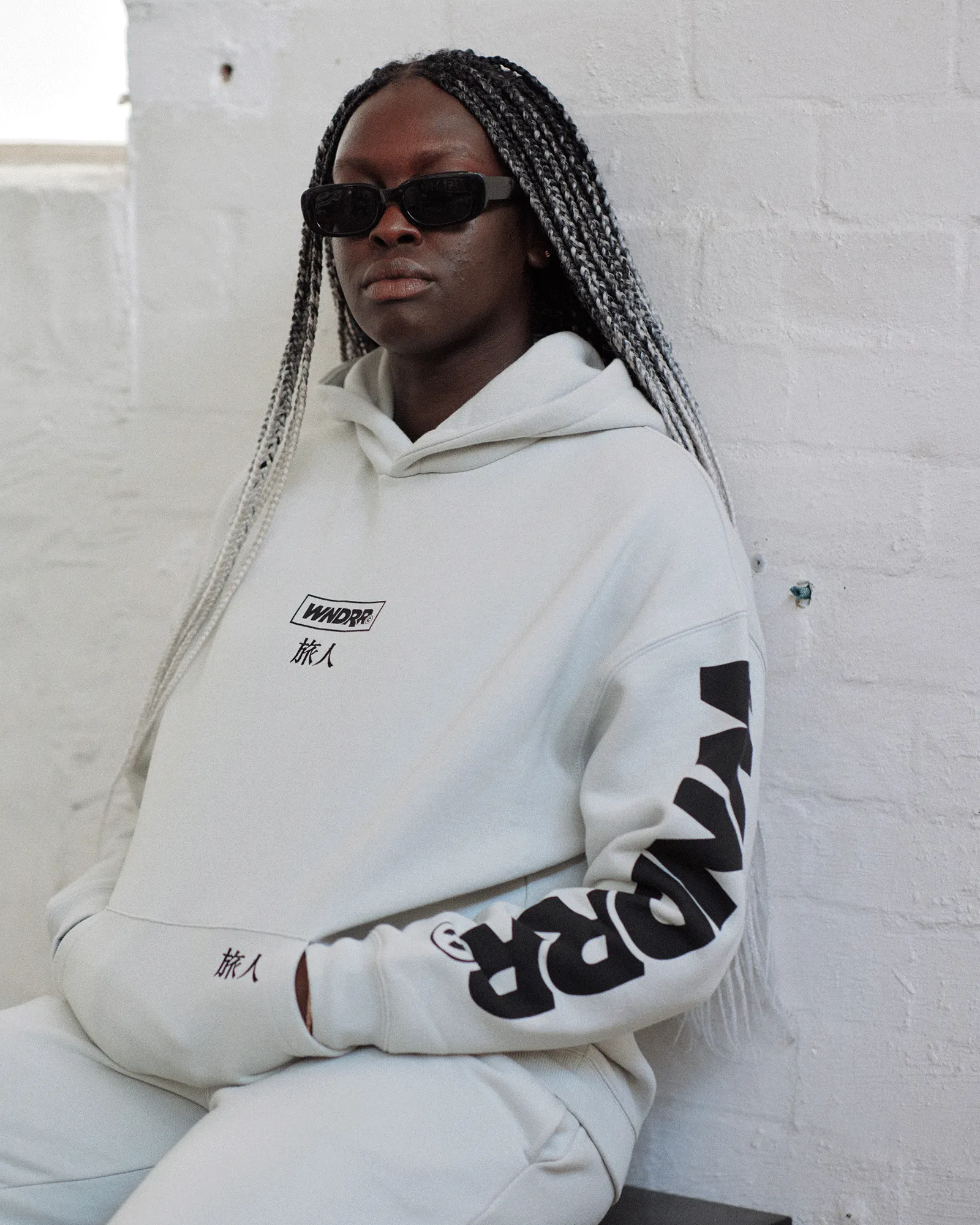 SHODO HOOD SWEAT - OYSTER
