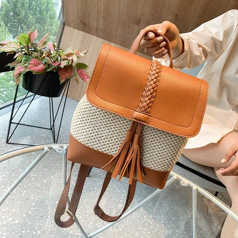 Shoulder Straw Woven Bag Women Fashion Woven Bag