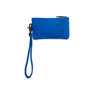 Single Cross Zip Wallet "Blue"