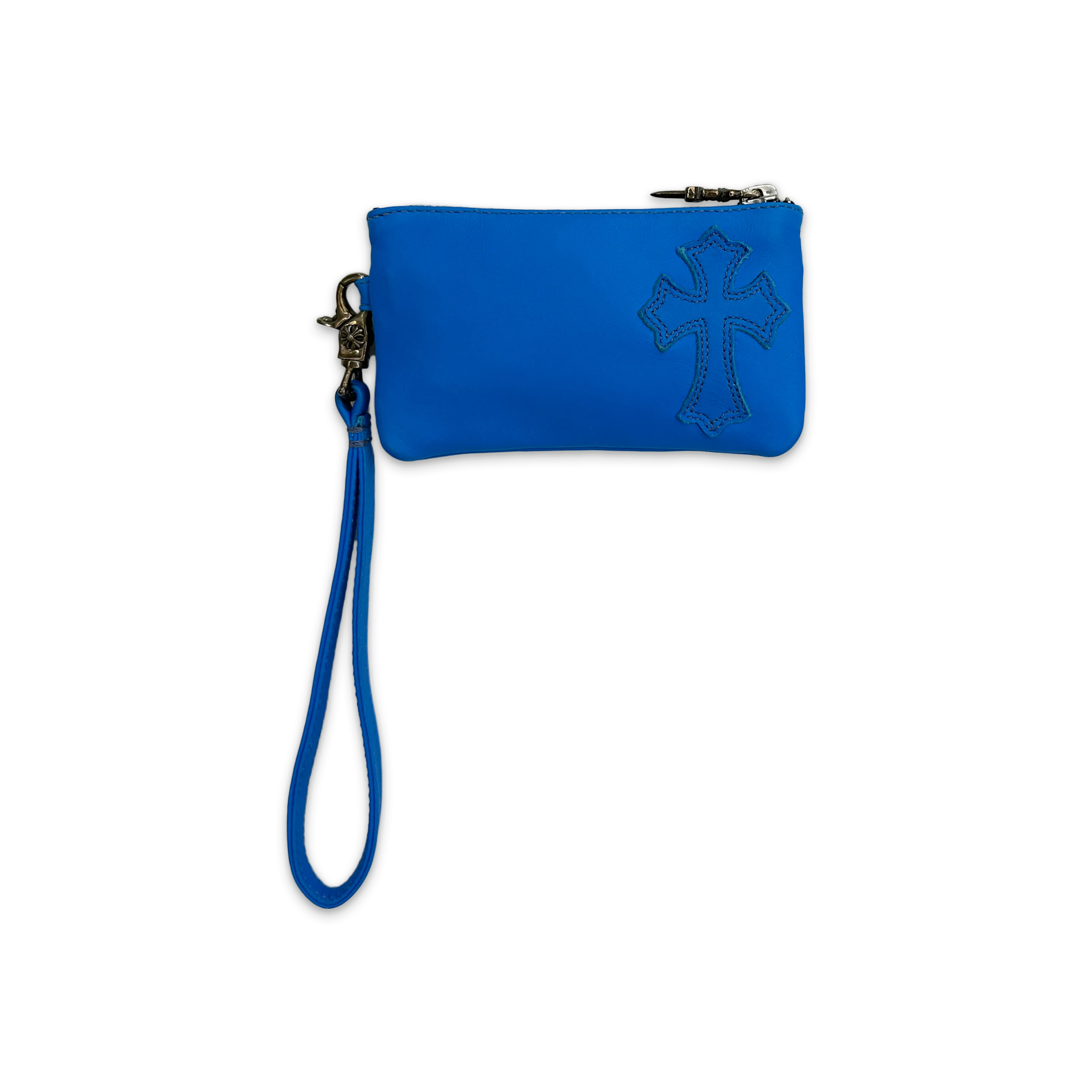 Single Cross Zip Wallet "Blue"