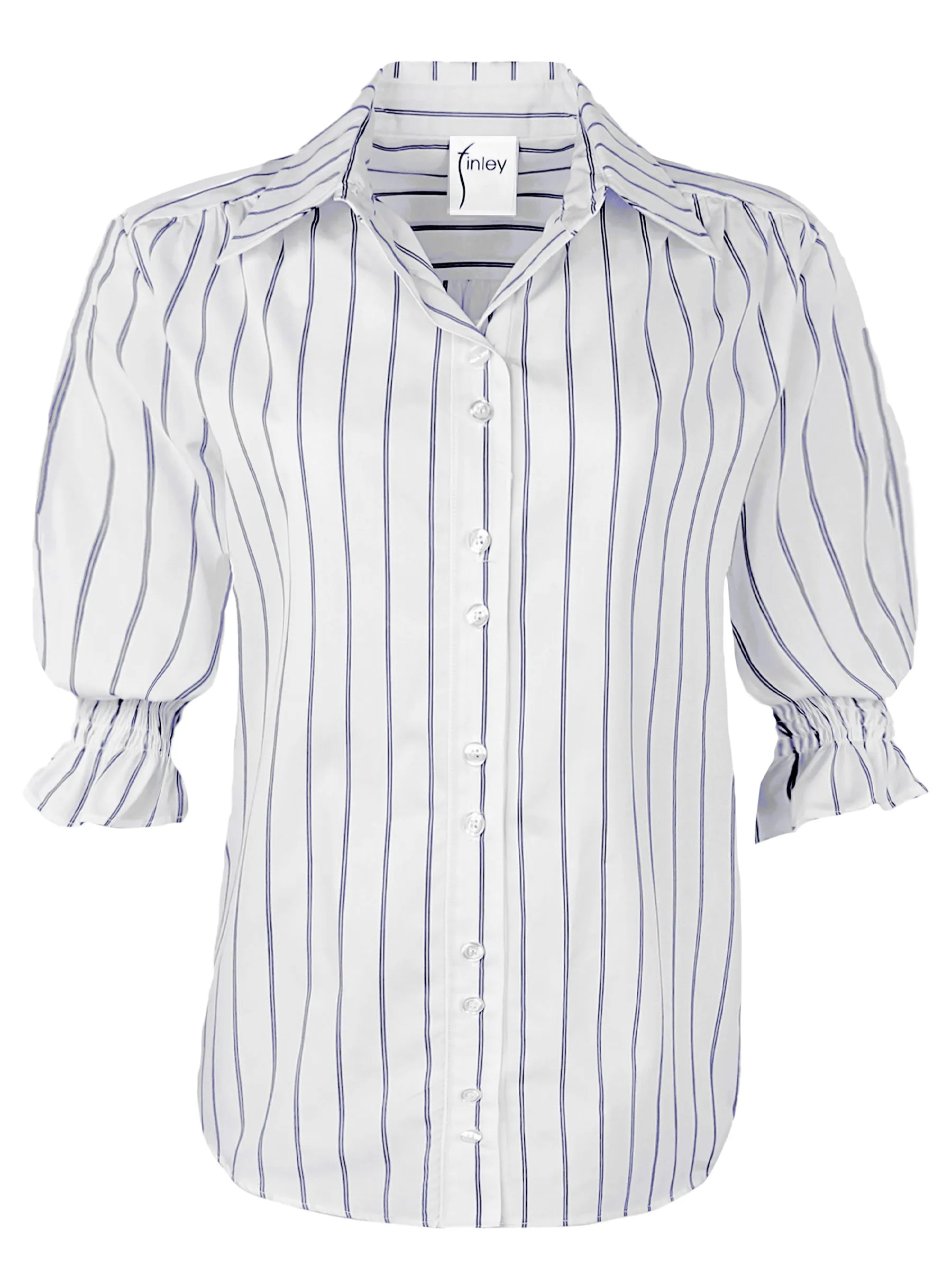 Sirena Shirt Double Pinstripe Blue/White