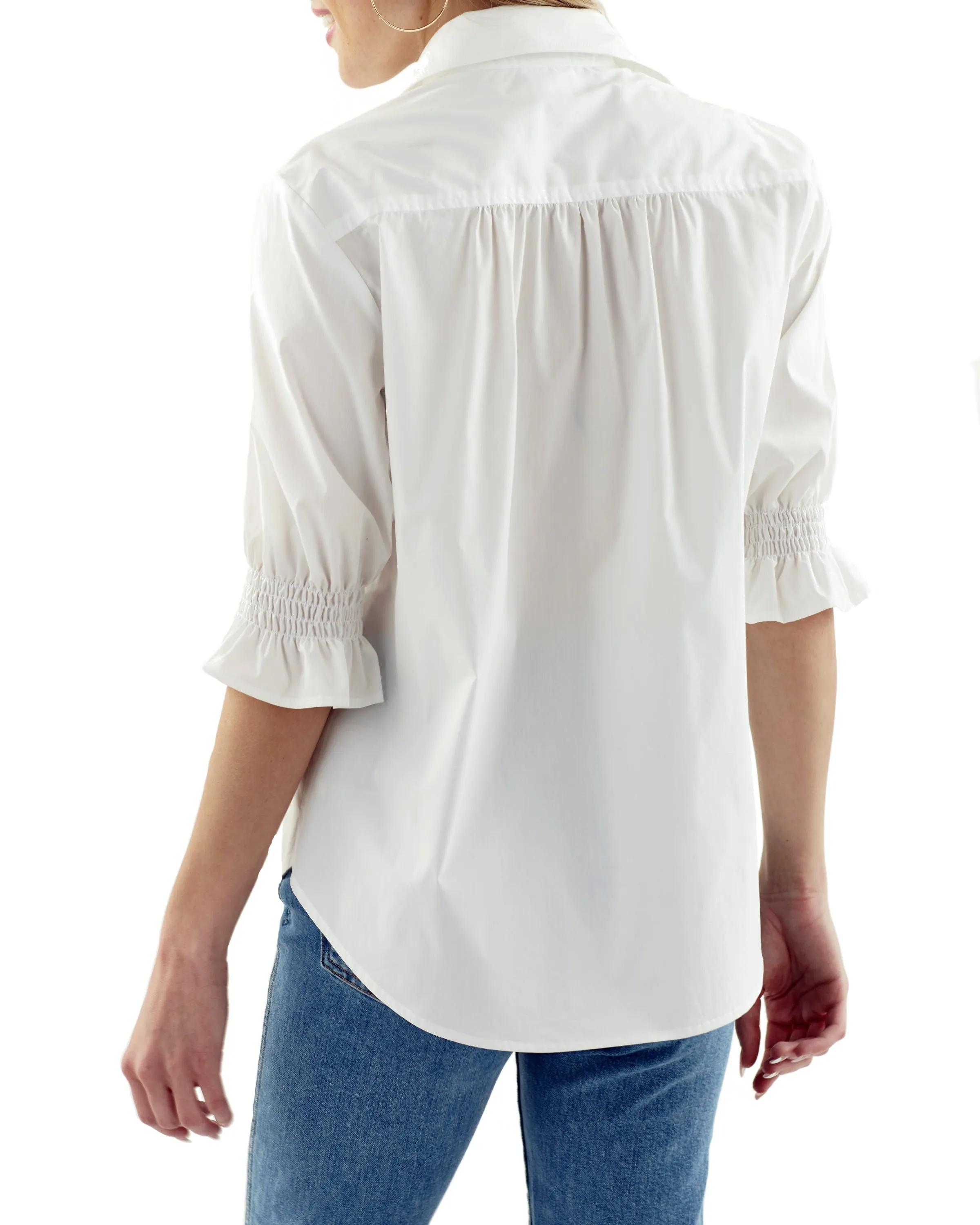 Sirena Shirt Double Pinstripe Blue/White
