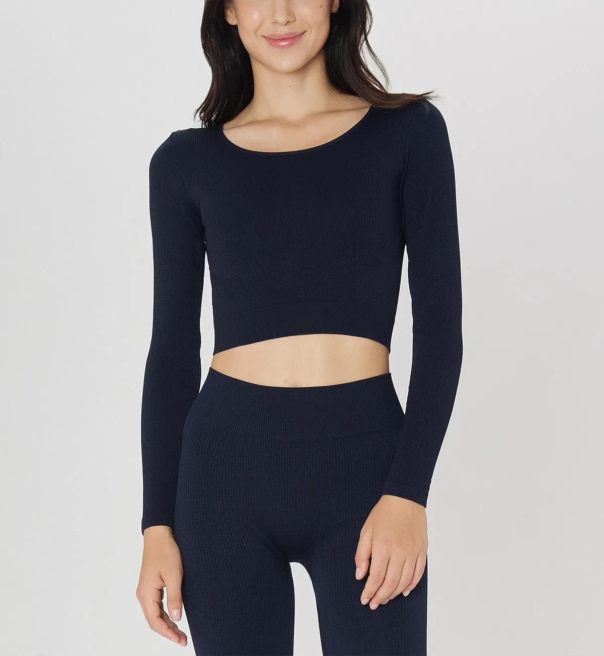 SLOGGI EVER INFUSED ALOE CROP TOP LONG SLEEVE
