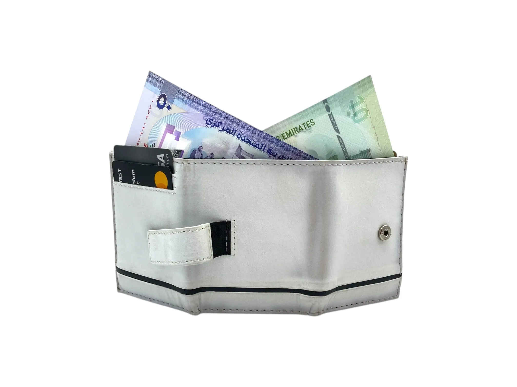 Small Trifold Wallet Compact Size Elastic Loop Lock # 1891[11]-EL.LOOP