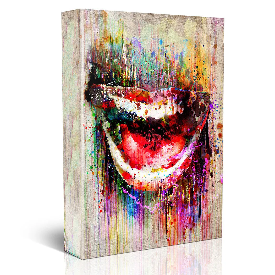 Smile Artwork, Mouth art print, Lips painting