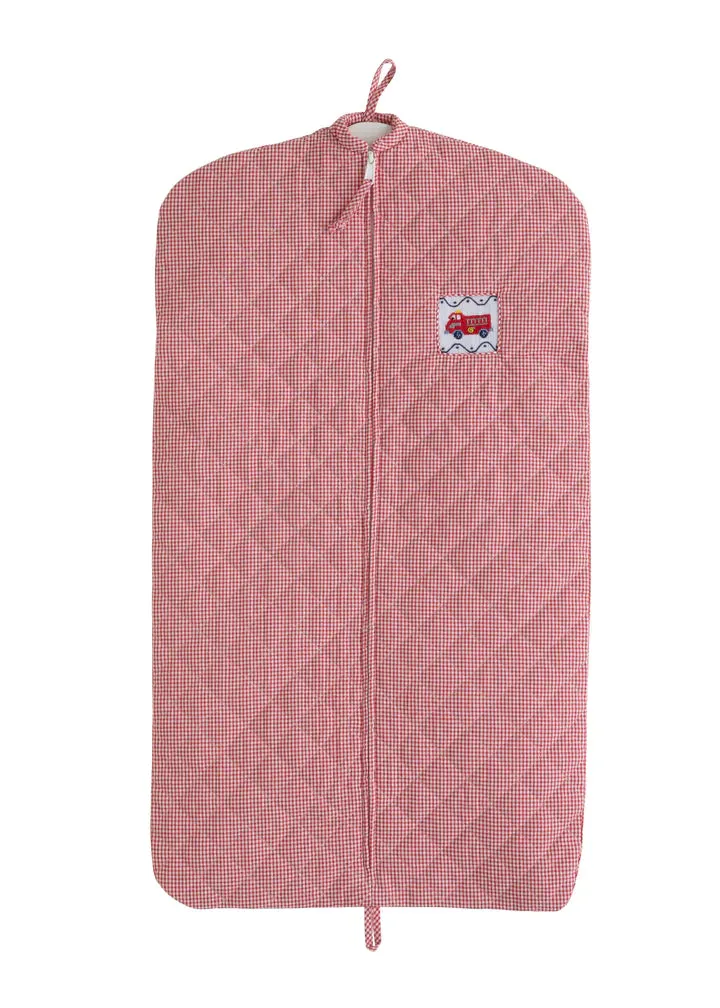 SMOCKED FIRETRUCK QUILTED LUGGAGE