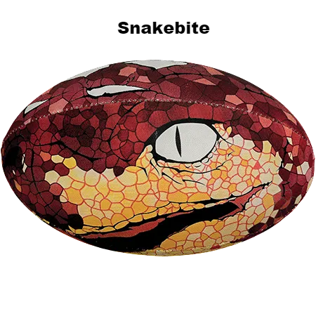 Snake Bite Rugby Ball