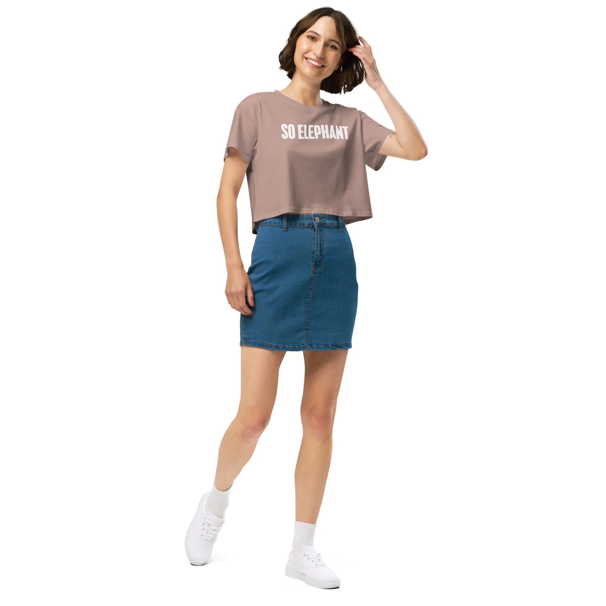SO ELEPHANT WOMEN'S CROP TOP "ORIGINAL" BEAUTY