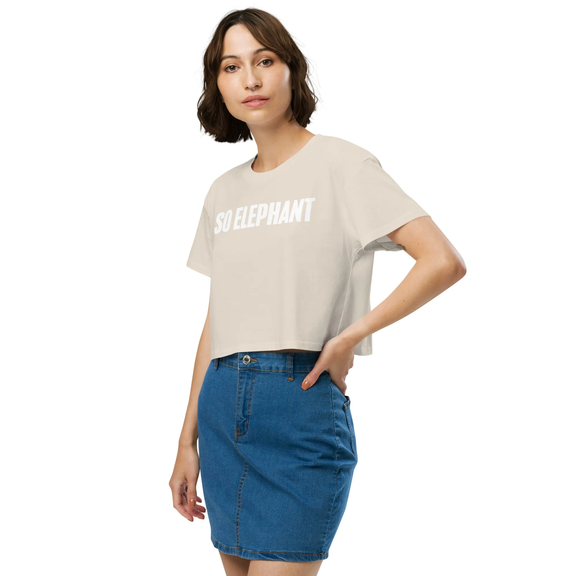 SO ELEPHANT WOMEN'S CROP TOP "ORIGINAL" BEAUTY