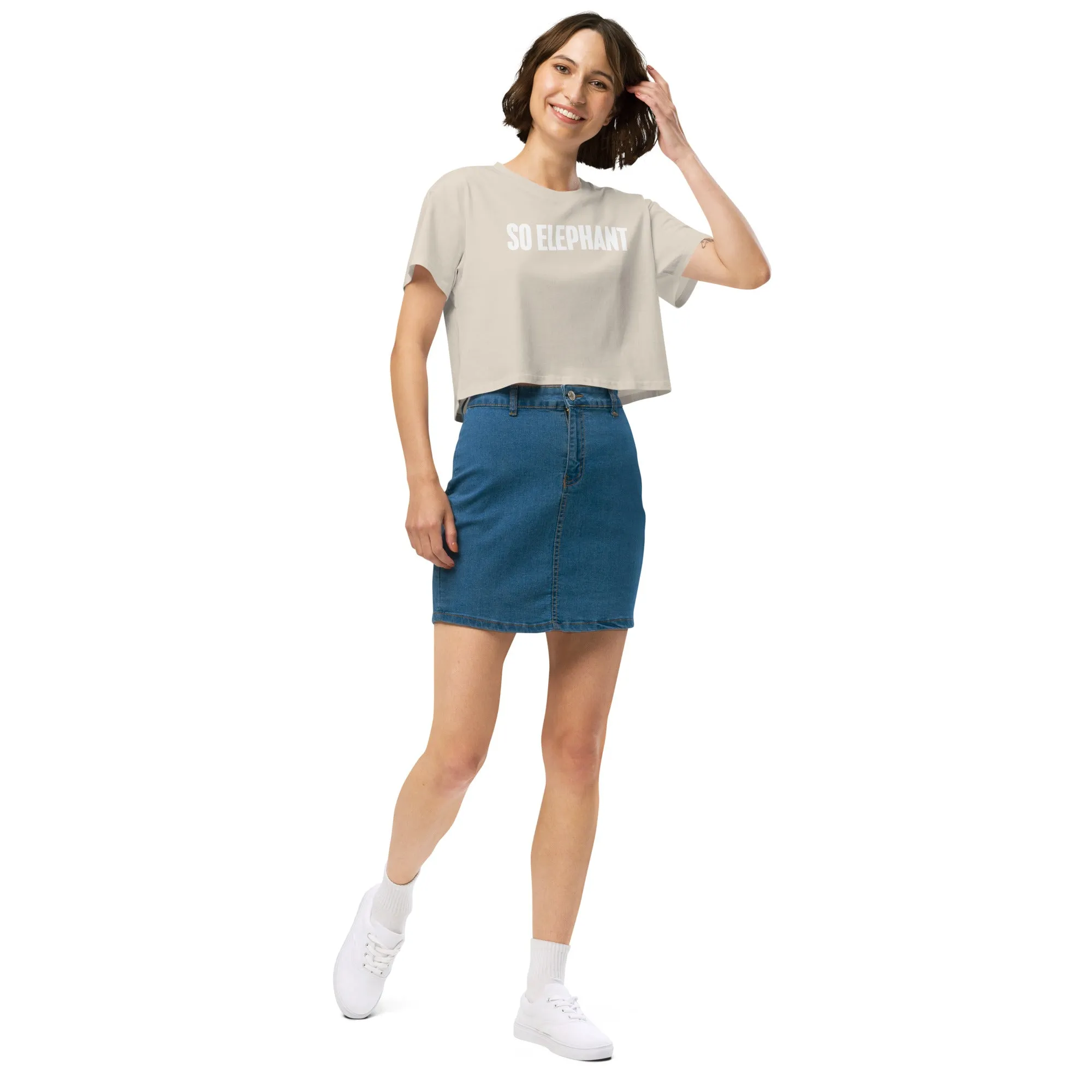 SO ELEPHANT WOMEN'S CROP TOP "ORIGINAL" BEAUTY