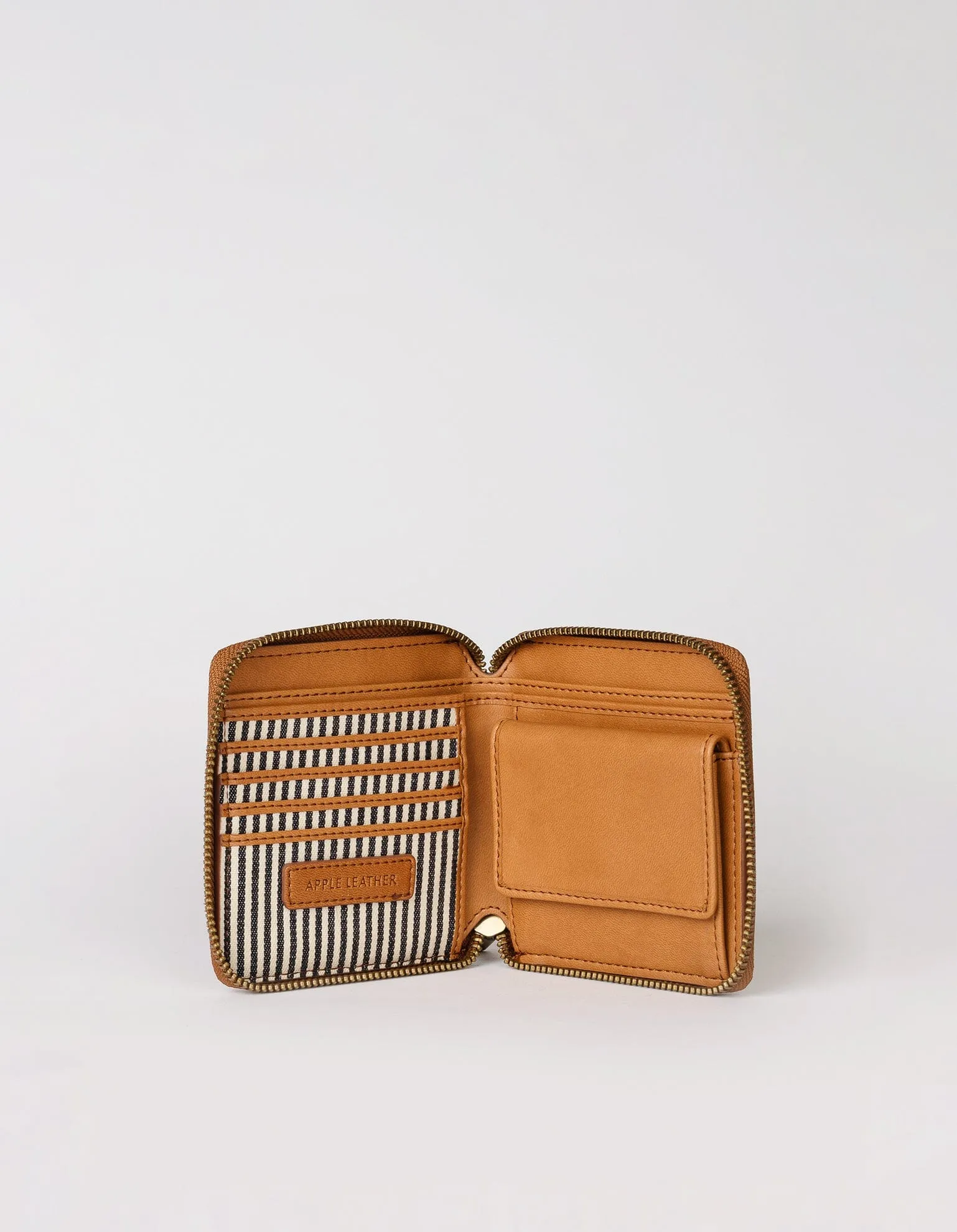 Sonny Apple Leather Square Wallet | Cognac