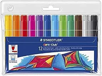 Staedtler Club Jumbo Colouring Markers Set Of 12