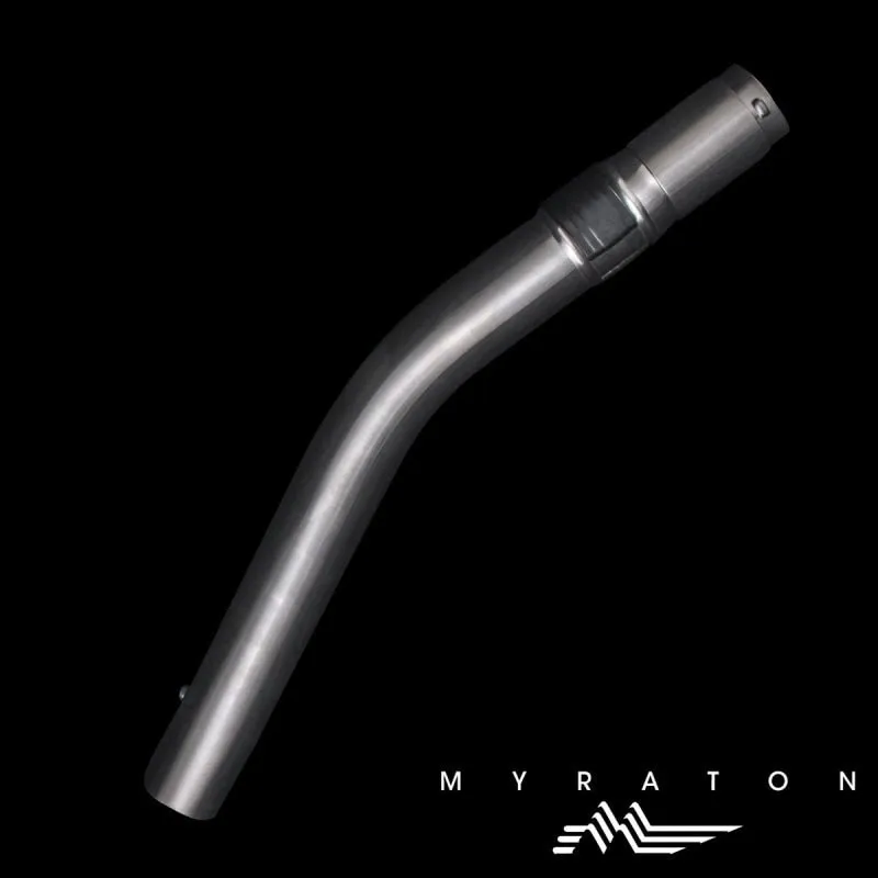 Stainless Steel Curved Hose Handle Swivel Button Lock (With Black Air Relief)