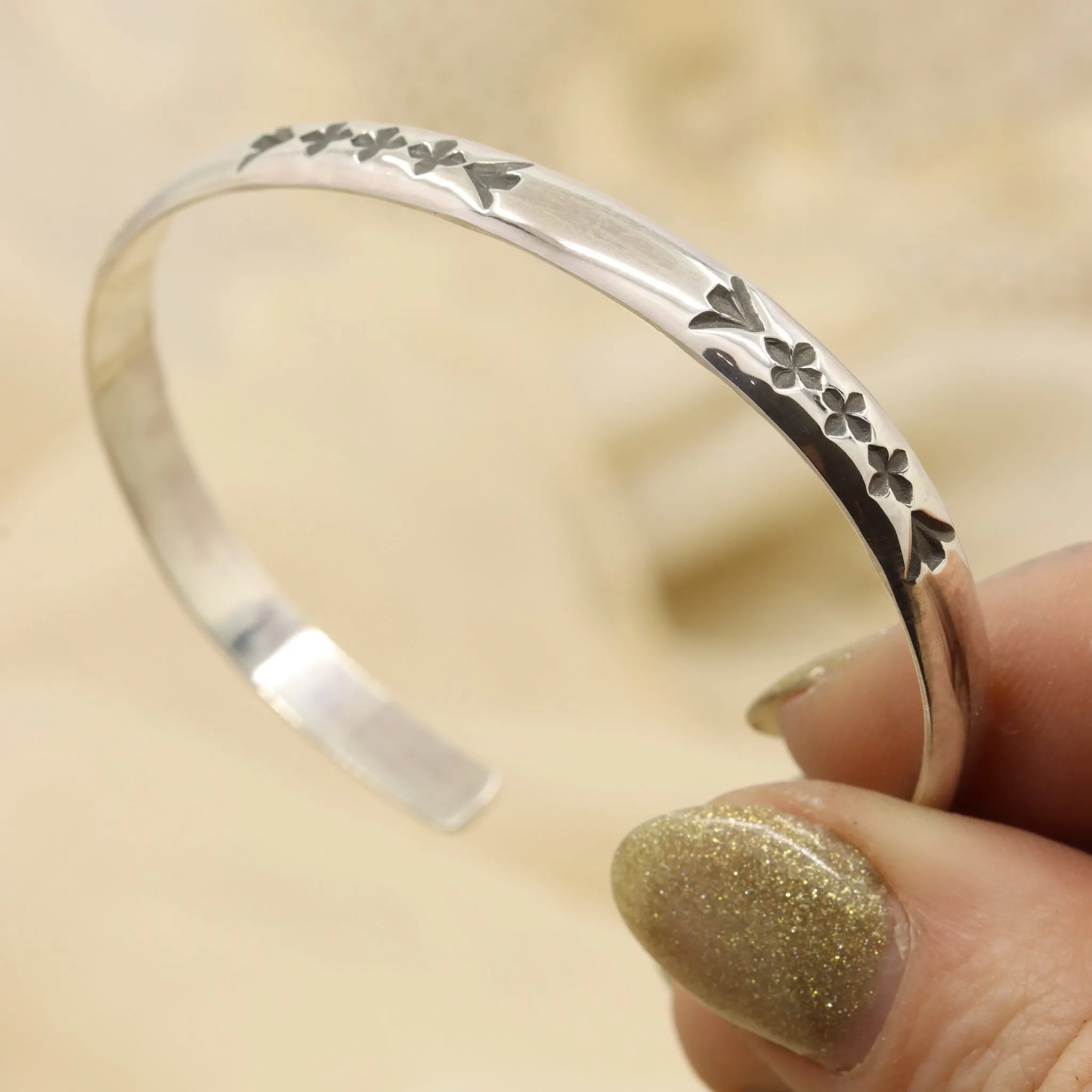 Stamped Stacker Cuff (6")