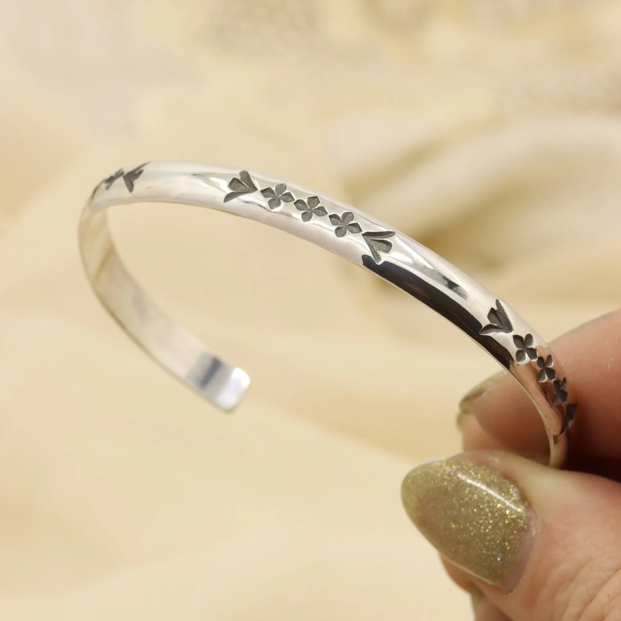 Stamped Stacker Cuff (6")