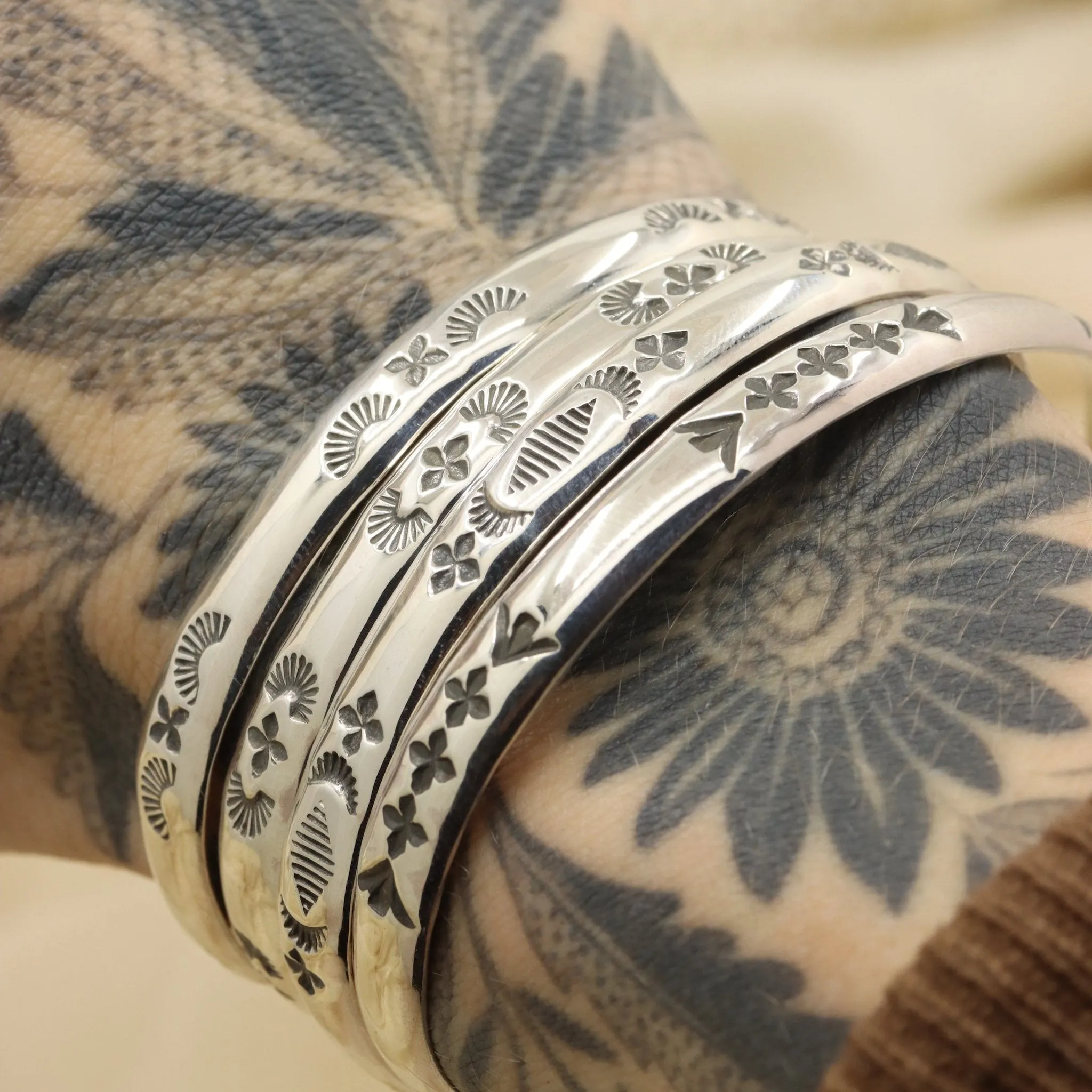 Stamped Stacker Cuff (6")