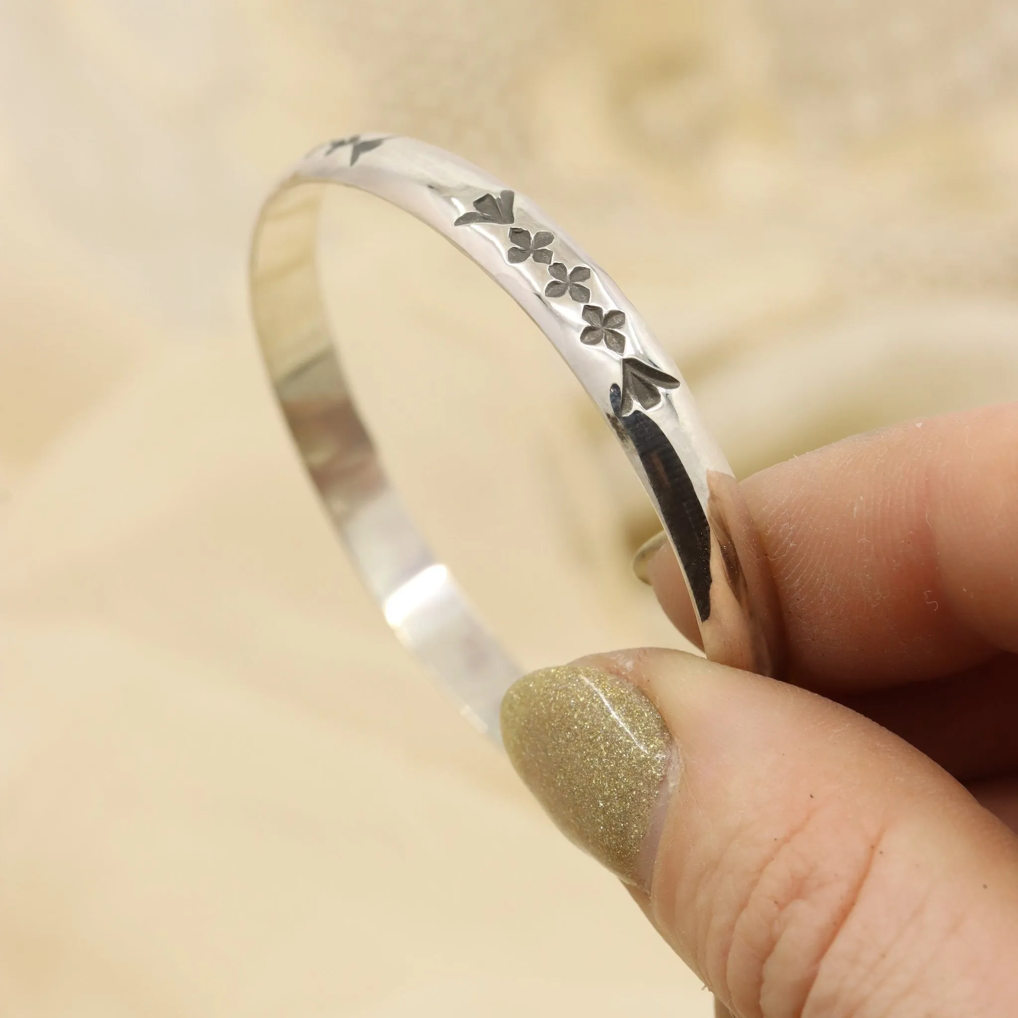 Stamped Stacker Cuff (6")