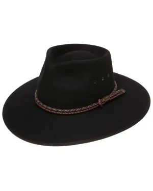 Statesman Countryman Fur Felt Hat Black