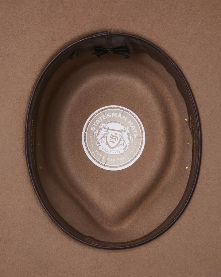 Statesman Countryman Fur Felt Hat Sand