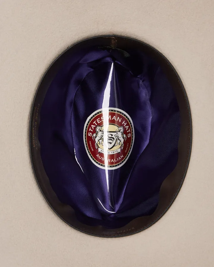 Statesman The Gabba Fur Felt Hat Silver Belly