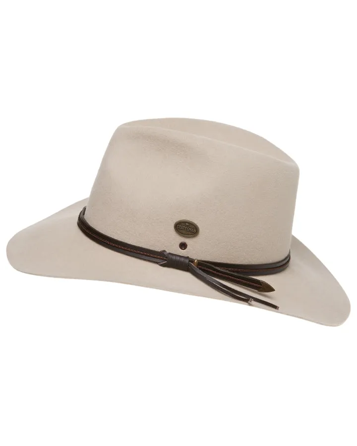 Statesman The Gabba Fur Felt Hat Silver Belly