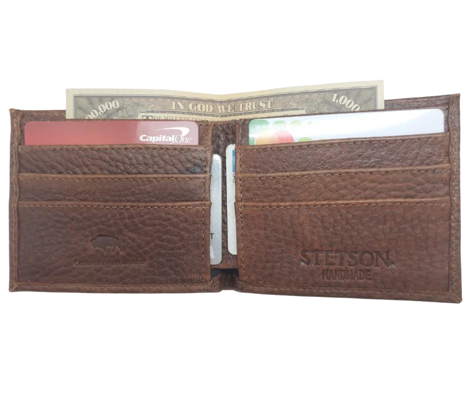 Stetson Bison Bi-Fold Wallet