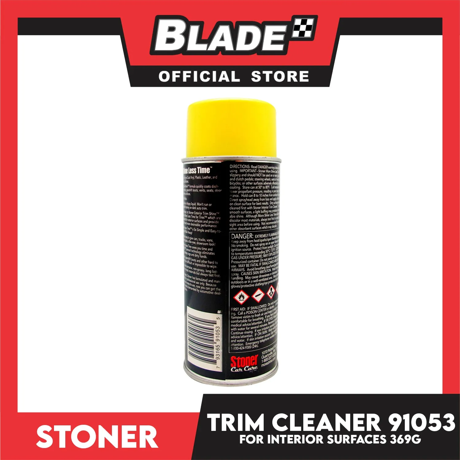 Stoner 91053 Trim Cleaner For Interior Surfaces 13oz