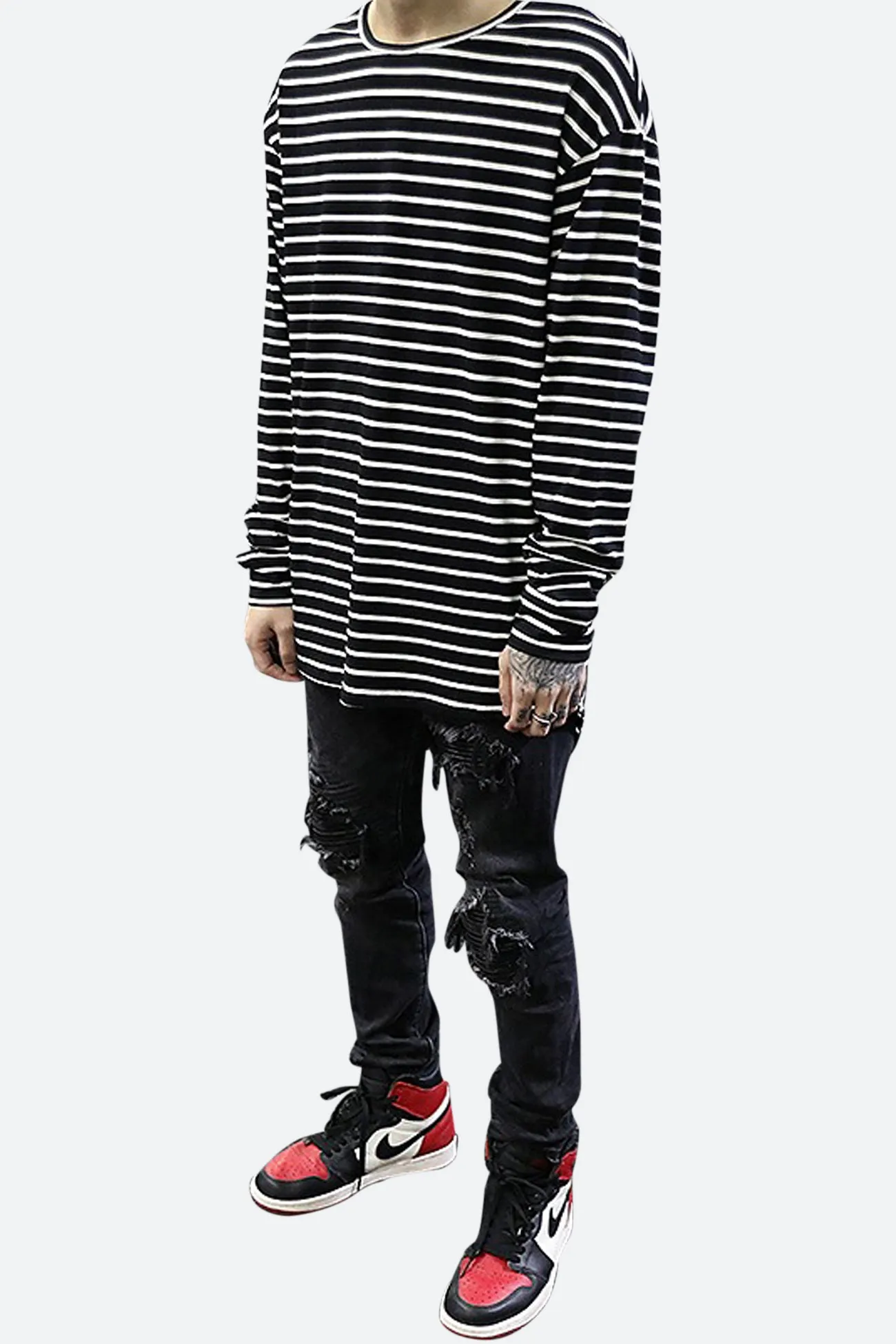 STRIPED L/S