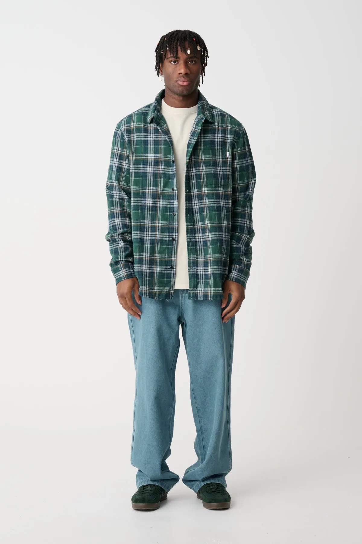STUNG CHECK LS SHIRT - Green