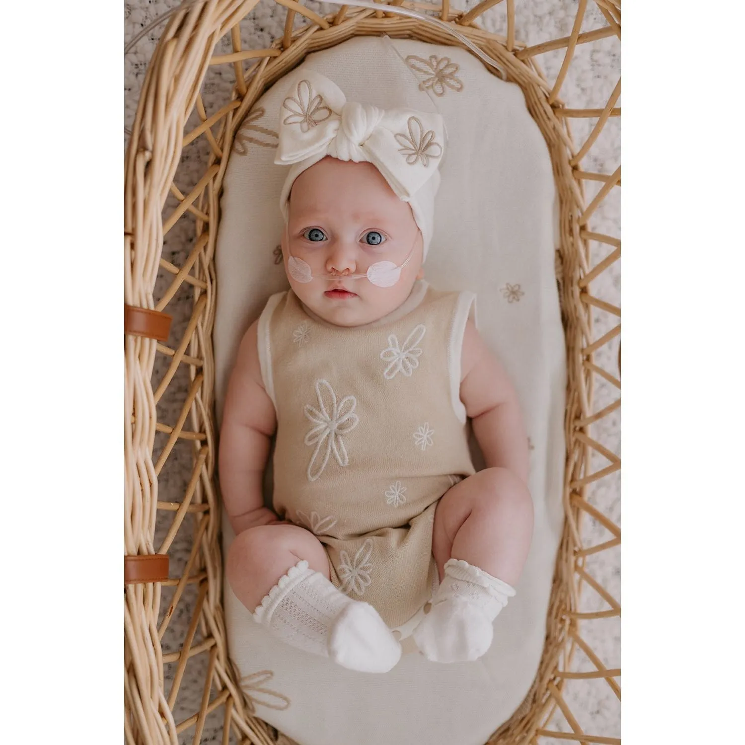 Summer Bubble Romper - Gia - Latte
